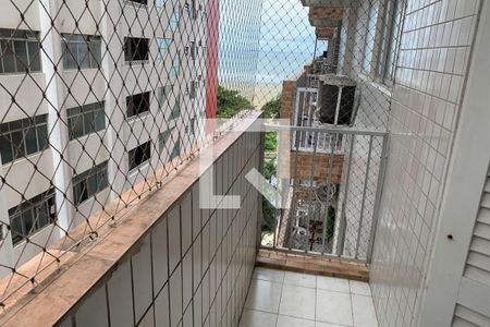 Varanda do Quarto de apartamento para alugar com 1 quarto, 65m² em Pompéia, Santos