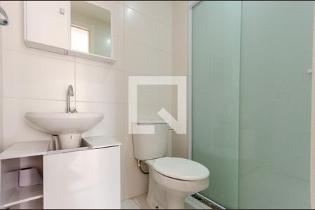 Banheiro da Suíte de apartamento para alugar com 1 quarto, 28m² em Vila Palmeiras, São Paulo