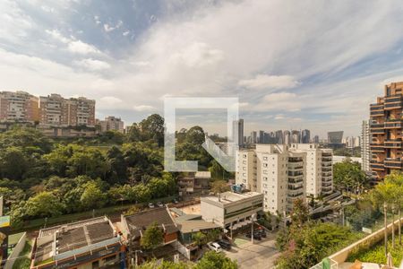 Vista da Varanda da Sala de apartamento para alugar com 3 quartos, 129m² em Paraíso do Morumbi, São Paulo
