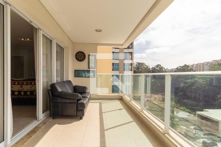 Varanda da Sala de apartamento para alugar com 3 quartos, 129m² em Paraíso do Morumbi, São Paulo