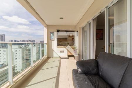 Varanda da Sala de apartamento para alugar com 3 quartos, 129m² em Paraíso do Morumbi, São Paulo