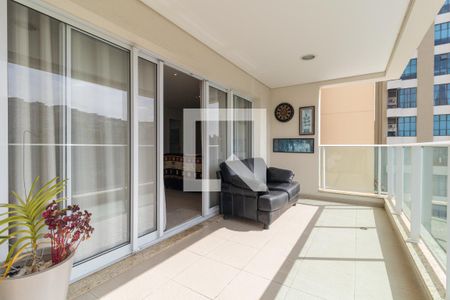 Varanda da Sala de apartamento para alugar com 3 quartos, 129m² em Paraíso do Morumbi, São Paulo