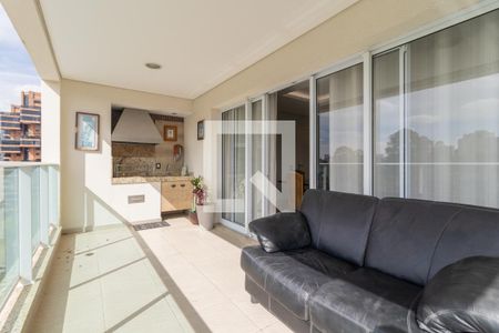 Varanda da Sala de apartamento para alugar com 3 quartos, 129m² em Paraíso do Morumbi, São Paulo