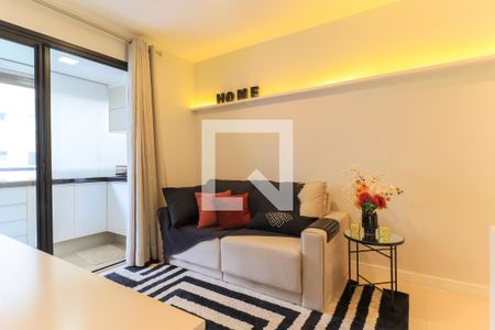 Sala/Quarto de apartamento para alugar com 1 quarto, 38m² em Campo Belo, São Paulo