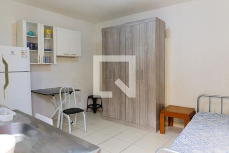 Sala Quarto e Cozinha de kitnet/studio para alugar com 1 quarto, 17m² em Parque das Nações, Santo André