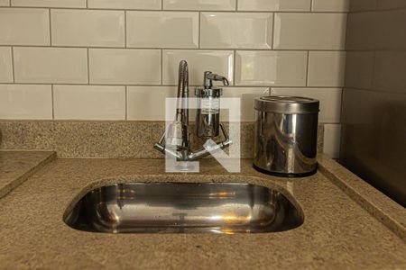 Studio à venda com 32m², 1 quarto e sem vagaDetalhe da cozinha