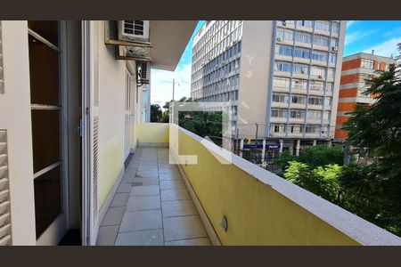 Sacada da Sala de apartamento à venda com 3 quartos, 147m² em Bom Fim, Porto Alegre