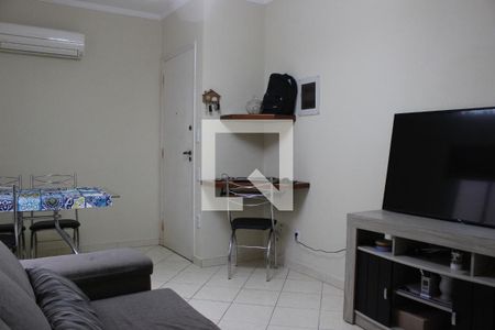 Sala de apartamento para alugar com 1 quarto, 49m² em Centro, São Vicente