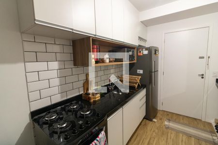 Cozinha de kitnet/studio para alugar com 1 quarto, 24m² em Paraíso do Morumbi, São Paulo