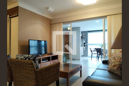 sala de apartamento para alugar com 3 quartos, 118m² em Jardim Praiano, Guarujá