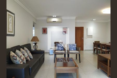 Sala de apartamento para alugar com 3 quartos, 118m² em Jardim Praiano, Guarujá