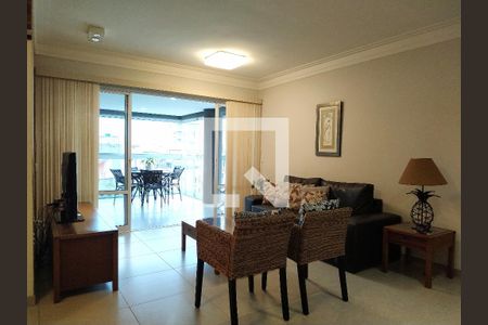 sala de apartamento para alugar com 3 quartos, 118m² em Jardim Praiano, Guarujá