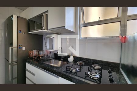 Apartamento para alugar com 50m², 2 quartos e 1 vagaDetalhe da cozinha