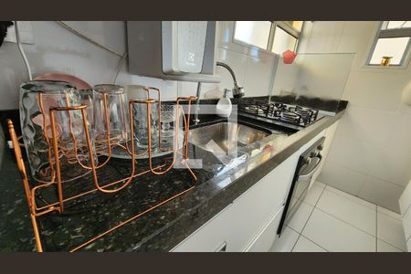 Apartamento para alugar com 50m², 2 quartos e 1 vagaDetalhe da cozinha