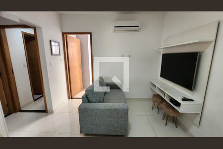 Sala de apartamento para alugar com 2 quartos, 50m² em José Menino, Santos