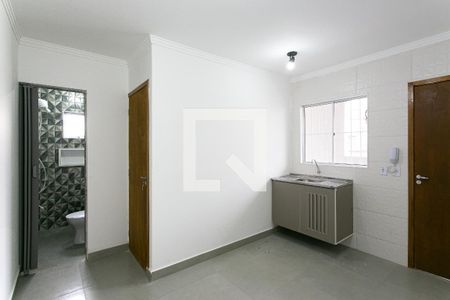 Sala e Cozinha de apartamento para alugar com 1 quarto, 30m² em Jardim Fernandes, São Paulo