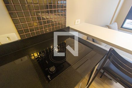 Studio para alugar com 27m², 1 quarto e sem vagaDetalhe da cozinha