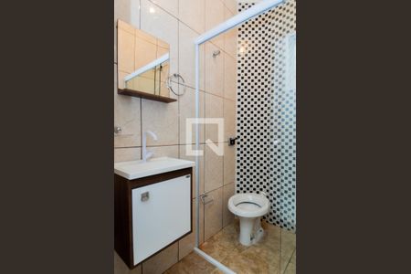 Banheiro de kitnet/studio para alugar com 1 quarto, 12m² em Vila Galvão, Guarulhos