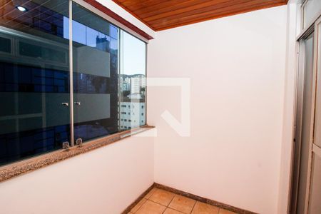 Varanda da Sala de apartamento à venda com 3 quartos, 98m² em Funcionários, Belo Horizonte