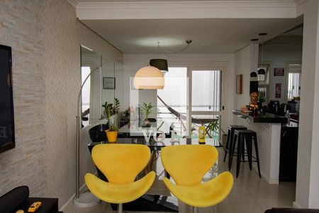 sala-estar-jantar de casa à venda com 3 quartos, 122m² em Santo Andre, São Leopoldo