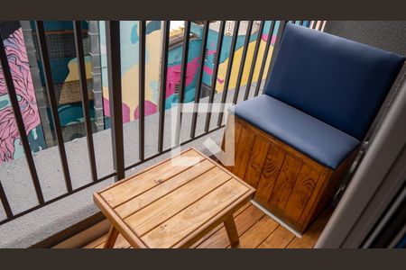 Studio à venda com 22m², 1 quarto e sem vagaVaranda