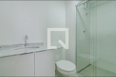 Banheiro da suíte de apartamento à venda com 1 quarto, 29m² em Sumaré, São Paulo