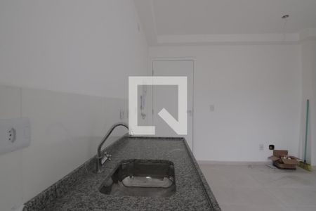 Cozinha de apartamento para alugar com 1 quarto, 30m² em Vila Guilhermina, São Paulo