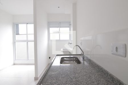 Cozinha de apartamento para alugar com 1 quarto, 30m² em Vila Guilhermina, São Paulo