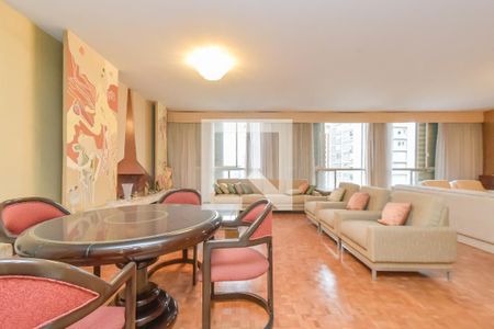 Sala de apartamento para alugar com 3 quartos, 388m² em Higienópolis, São Paulo