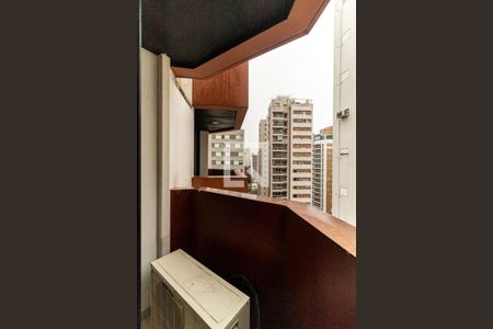 Varanda da Sala de apartamento para alugar com 1 quarto, 73m² em Santa Cecilia, São Paulo