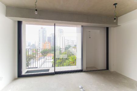 Sala/Cozinha de kitnet/studio à venda com 1 quarto, 28m² em Jardim das Bandeiras, São Paulo