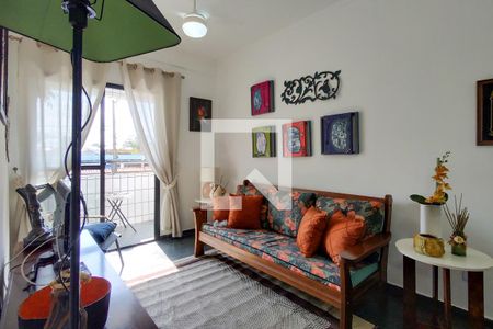 Sala de apartamento para alugar com 2 quartos, 90m² em Caiçara, Praia Grande