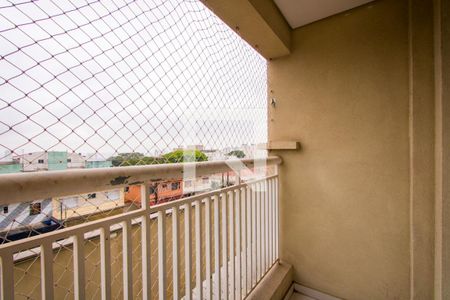 Varanda da sala de apartamento à venda com 3 quartos, 84m² em Vila Alzira, Santo André