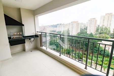 Varanda da Sala de apartamento à venda com 2 quartos, 62m² em Vila Andrade, São Paulo