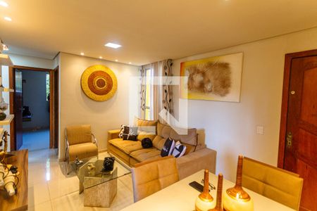 Sala de apartamento à venda com 3 quartos, 68m² em União, Belo Horizonte