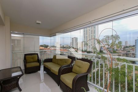 Varanda de apartamento à venda com 3 quartos, 123m² em Vila Congonhas, São Paulo