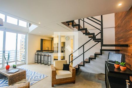 Sala de apartamento à venda com 1 quarto, 87m² em Vila Suzana, São Paulo