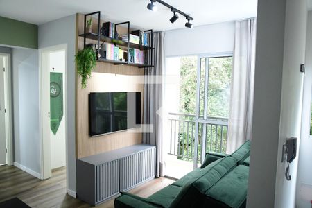 Sala de apartamento para alugar com 2 quartos, 47m² em Vila Monte Serrat, Cotia