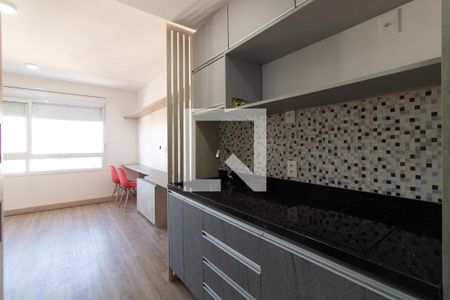 Cozinha de kitnet/studio para alugar com 1 quarto, 27m² em Partenon, Porto Alegre
