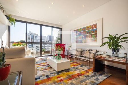 Sala de apartamento à venda com 3 quartos, 132m² em Jardim das Bandeiras, São Paulo