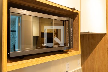 Studio para alugar com 25m², 1 quarto e sem vagaDetalhe da cozinha