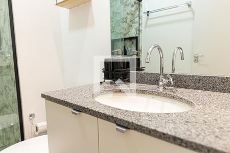 Studio para alugar com 25m², 1 quarto e sem vagaDetalhe do banheiro