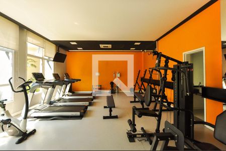 Apartamento para alugar com 44m², 1 quarto e 1 vaga Apartamento para alugar com 44m², 1 quarto e 1 vagaÁrea comum - Academia