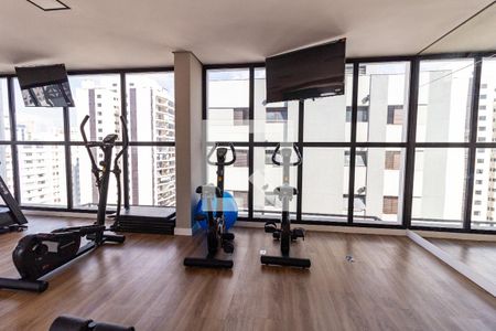 Apartamento para alugar com 32m², 1 quarto e sem vaga Apartamento para alugar com 32m², 1 quarto e sem vagaÁrea comum - Academia