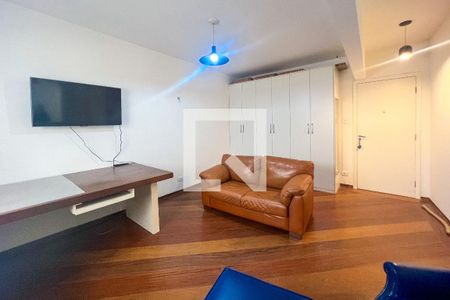 Sala de apartamento para alugar com 1 quarto, 52m² em Vila Nova Conceição, São Paulo