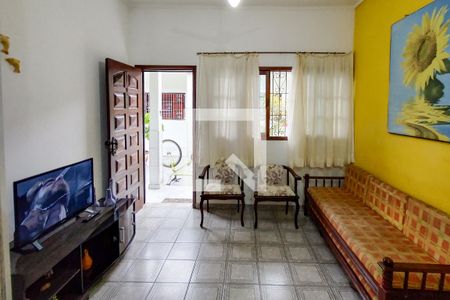 Sala de casa de condomínio para alugar com 1 quarto, 60m² em Maracanã, Praia Grande