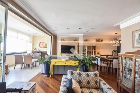 Sala de Estar de apartamento à venda com 3 quartos, 218m² em Brooklin, São Paulo
