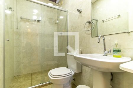 Banheiro de kitnet/studio à venda com 1 quarto, 28m² em Campos Elíseos, São Paulo