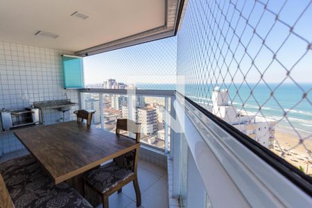 Varanda gourmet de apartamento para alugar com 2 quartos, 80m² em Caiçara, Praia Grande