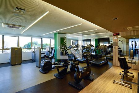 Área comum - Academia de kitnet/studio para alugar com 1 quarto, 45m² em Santo Agostinho, Belo Horizonte